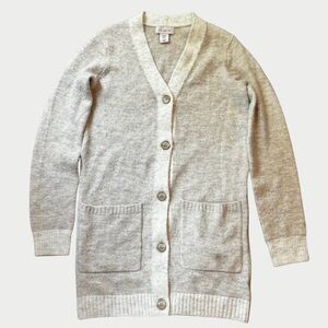Cardigan Sweater Alpaca Tan Cream